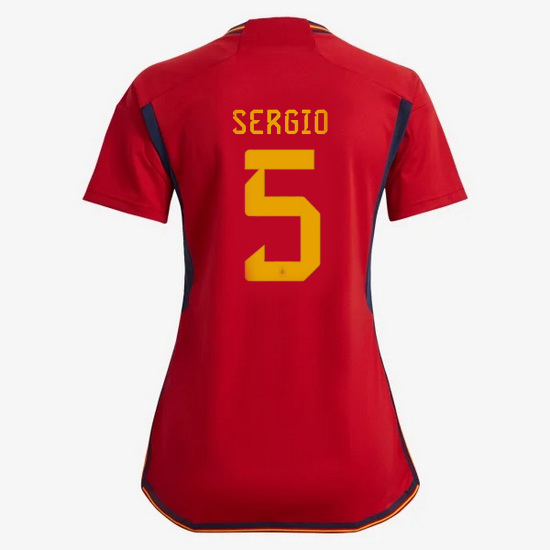 2022/23 Sergio Busquets Spain Home Women's Soccer Jersey