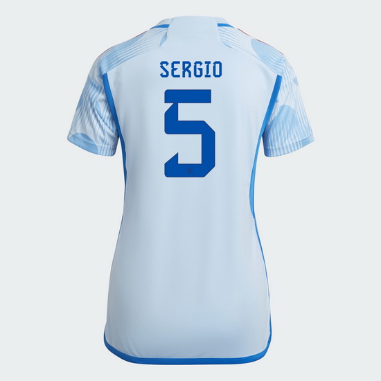 22/23 Sergio Busquets Spain Away Women's Soccer Jersey