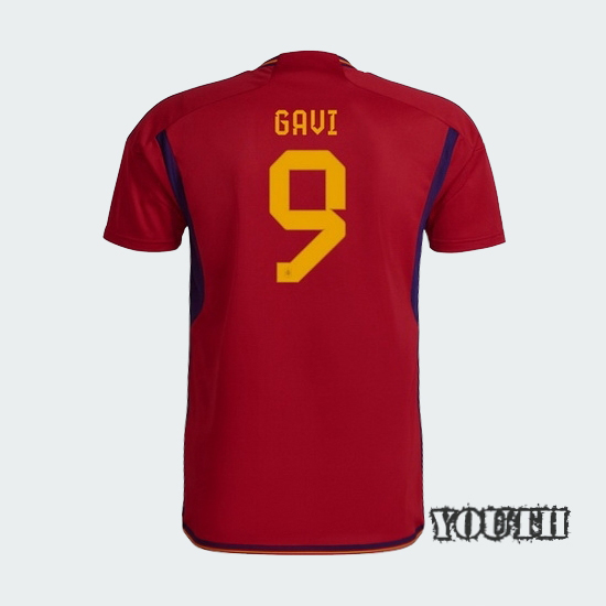 2022/23 Gavi Spain Home Youth Soccer Jersey