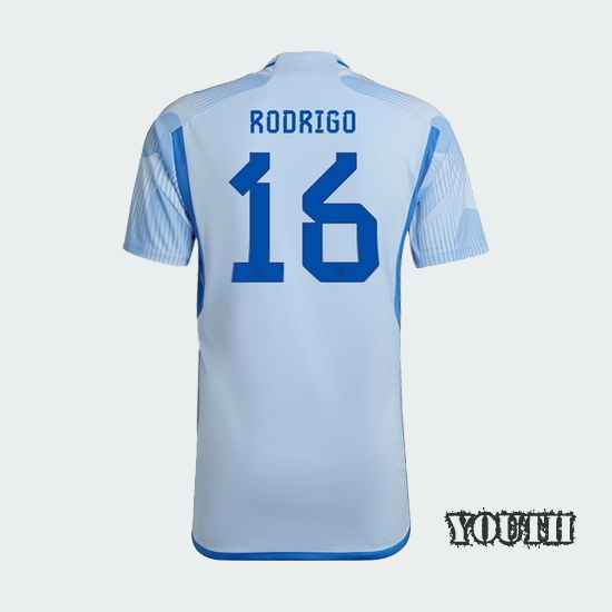 22/23 Rodrigo Spain Away Youth Soccer Jersey