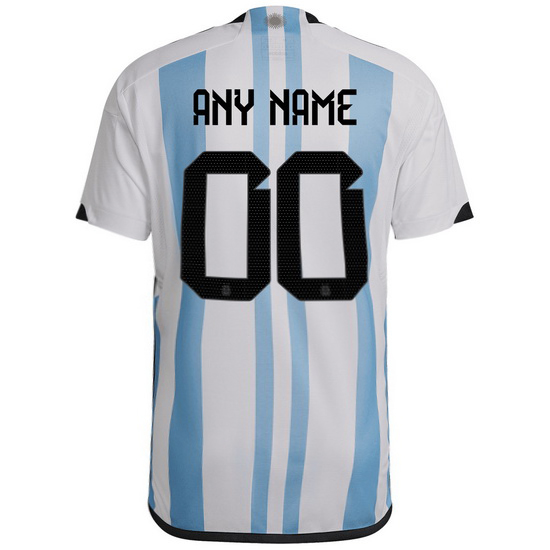 2022-2023 Home Custom Argentina Men's Jersey