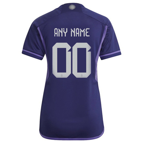2022/23 Away Custom Argentina Women's Jersey