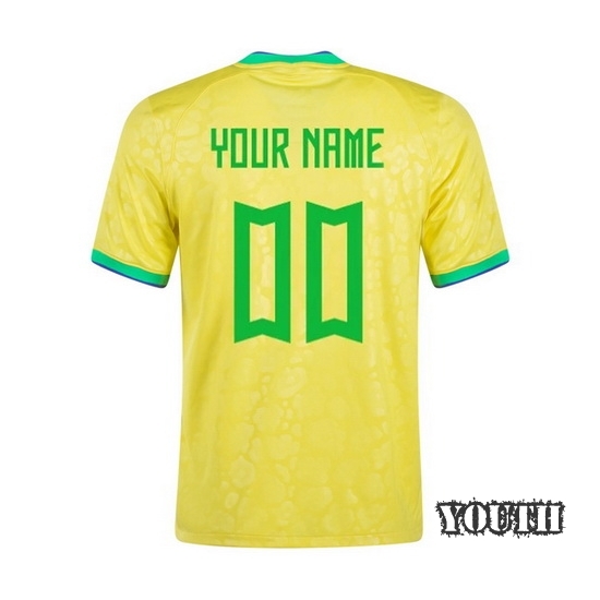 2022/23 Home Custom Brazil Youth Jersey