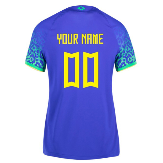 2022/23 Away Custom Brazil Women's Jersey