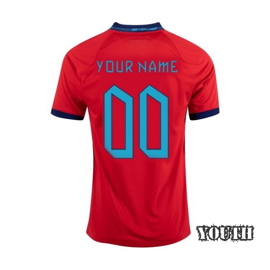 2022/2023 Away Custom England Youth Jersey
