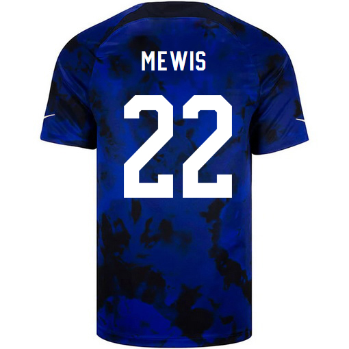 USA Away Kristie Mewis 22/23 Men's Soccer Jersey
