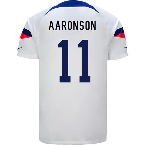 USA Home Brenden Aaronson 2022/23 Men's Soccer Jersey