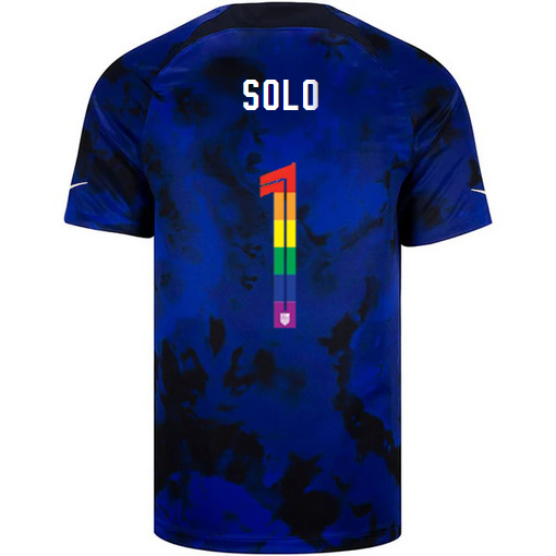 USA Loyal Blue Hope Solo 2022/2023 Men's PRIDE Jersey