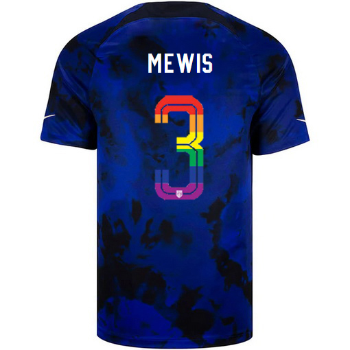 USA Loyal Blue Samantha Mewis 2022/23 Men's PRIDE Jersey