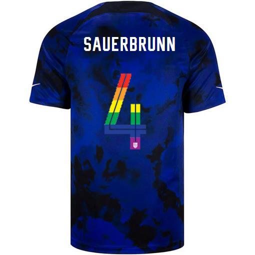 USA Loyal Blue Becky Sauerbrunn 2022/2023 Men's PRIDE Jersey