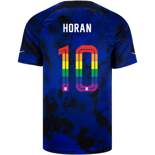 USA Loyal Blue Lindsey Horan 2022/23 Men's PRIDE Jersey