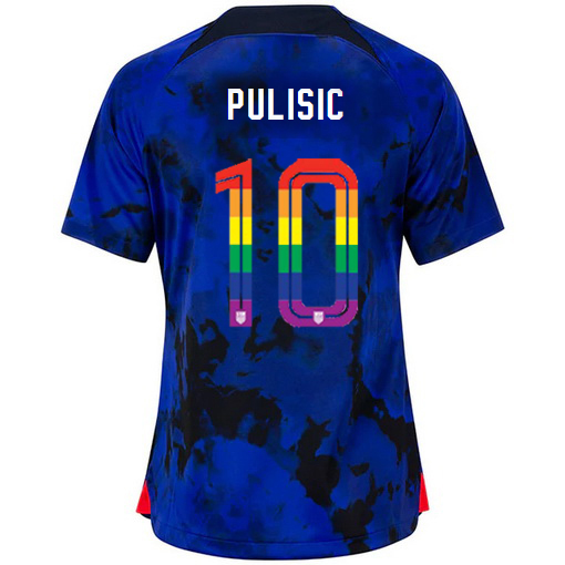 USA Loyal Blue Christian Pulisic 2022/23 Women's PRIDE Jersey