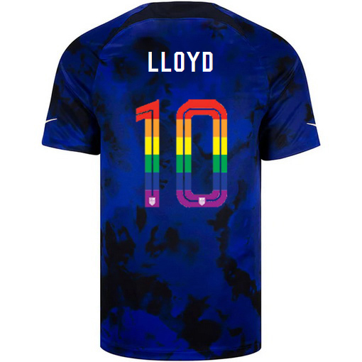 USA Loyal Blue Carli Lloyd 22/23 Men's PRIDE Jersey