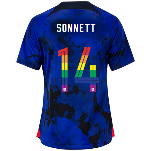 USA Loyal Blue Emily Sonnett 2022/2023 Women's PRIDE Jersey