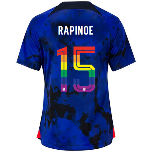 USA Loyal Blue Megan Rapinoe 22/23 Women's PRIDE Jersey