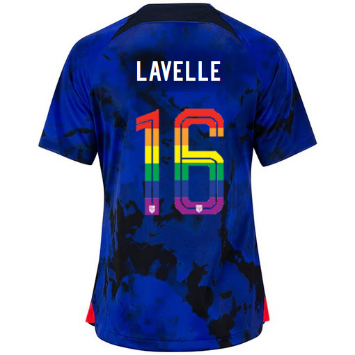 USA Loyal Blue Rose Lavelle 2022/23 Women's PRIDE Jersey