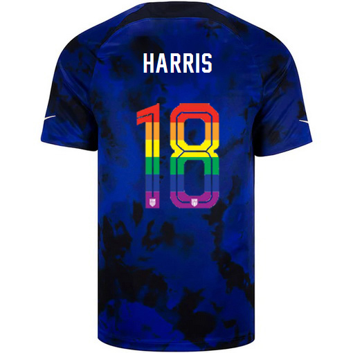 USA Loyal Blue Ashlyn Harris 2022/23 Men's PRIDE Jersey