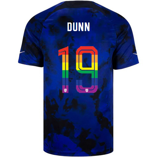 USA Loyal Blue Crystal Dunn 2022/23 Men's PRIDE Jersey