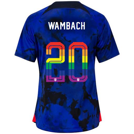 USA Loyal Blue Abby Wambach 2022/23 Women's PRIDE Jersey