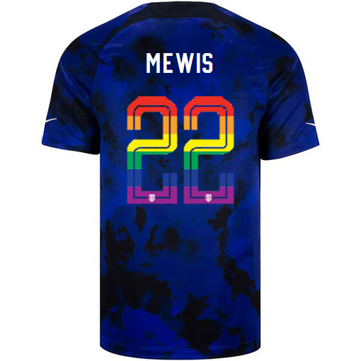 USA Loyal Blue Kristie Mewis 2022/23 Men's PRIDE Jersey