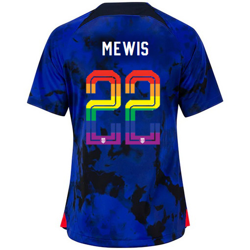 USA Loyal Blue Kristie Mewis 22/23 Women's PRIDE Jersey