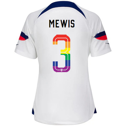 USA White Samantha Mewis 2022/2023 Women's PRIDE Jersey