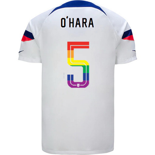USA White Kelley O'Hara 2022/2023 Men's PRIDE Jersey