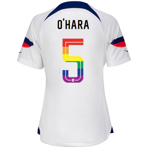 USA White Kelley O'Hara 2022/23 Women's PRIDE Jersey