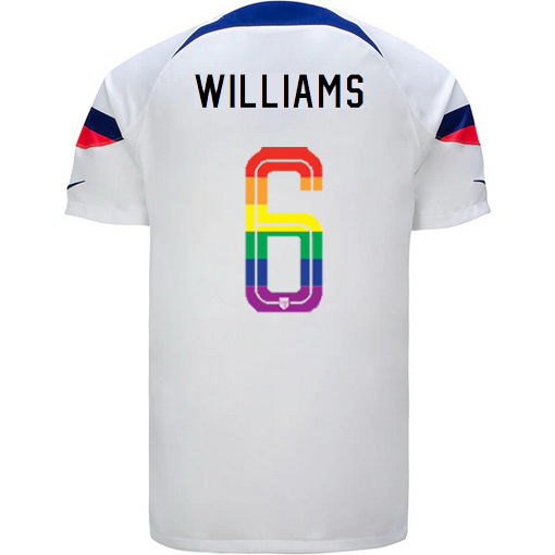 USA White Lynn Williams 22/23 Men's PRIDE Jersey