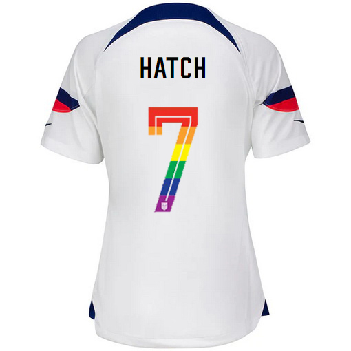 USA White Ashley Hatch 2022/2023 Women's PRIDE Jersey