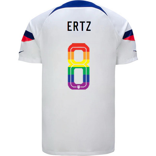 USA White Julie Ertz 2022/23 Men's PRIDE Jersey
