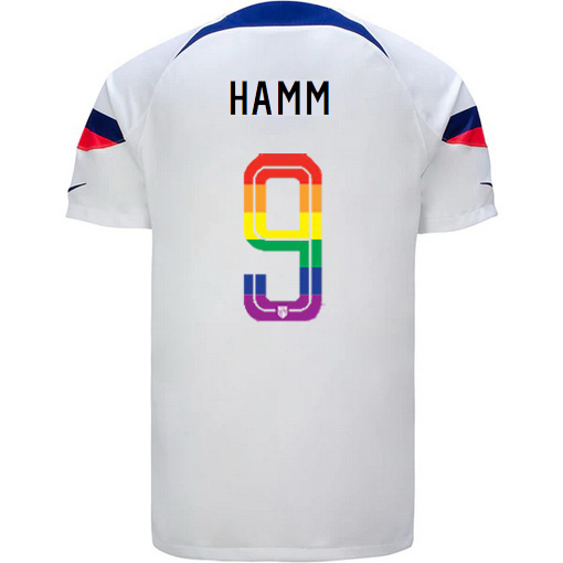USA White Mia Hamm 2022/23 Men's PRIDE Jersey
