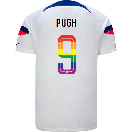 USA White Mallory Pugh 2022/2023 Men's PRIDE Jersey