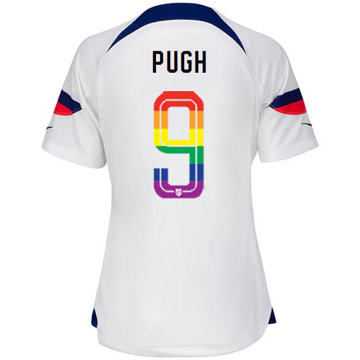 USA White Mallory Pugh 2022/23 Women's PRIDE Jersey