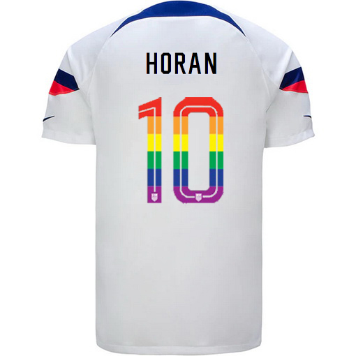 USA White Lindsey Horan 22/23 Men's PRIDE Jersey