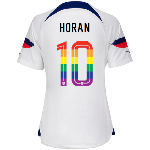 USA White Lindsey Horan 2022/2023 Women's PRIDE Jersey