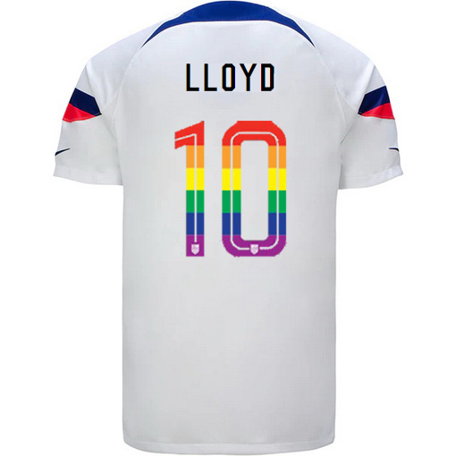 USA White Carli Lloyd 2022/2023 Men's PRIDE Jersey
