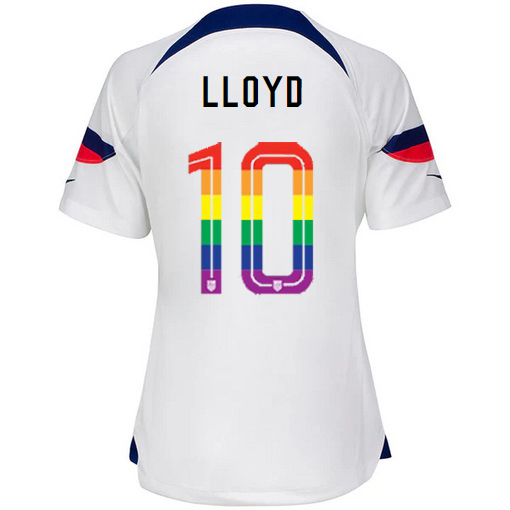 USA White Carli Lloyd 2022/23 Women's PRIDE Jersey