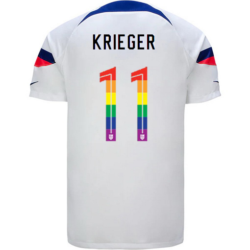 USA White Ali Krieger 22/23 Men's PRIDE Jersey