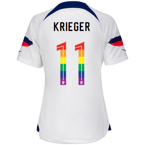 USA White Ali Krieger 2022/2023 Women's PRIDE Jersey
