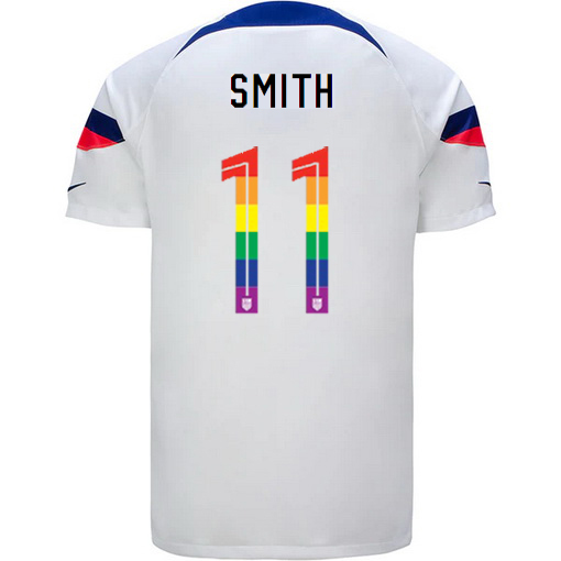 USA White Sophia Smith 2022/23 Men's PRIDE Jersey