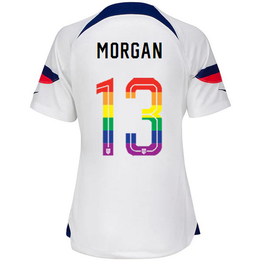 USA White Alex Morgan 22/23 Women's PRIDE Jersey