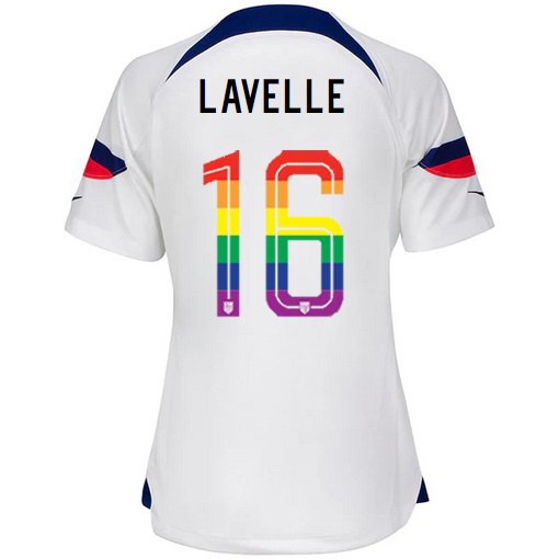 USA White Rose Lavelle 22/23 Women's PRIDE Jersey
