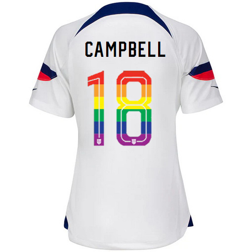 USA White Jane Campbell 22/23 Women's PRIDE Jersey