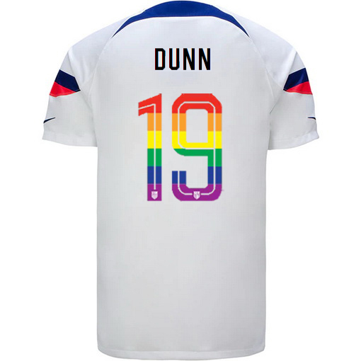 USA White Crystal Dunn 22/23 Men's PRIDE Jersey