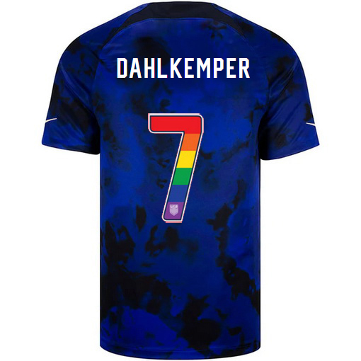 USA Away Abby Dahlkemper 2022/23 Men's Jersey Rainbow Number