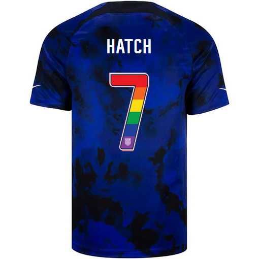 USA Away Ashley Hatch 2022/2023 Men's Jersey Rainbow Number