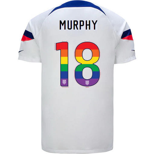 USA Home Casey Murphy 22/23 Men's Jersey Rainbow Number