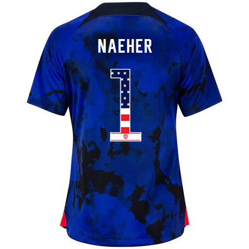 USA Blue Alyssa Naeher 2022/23 Women's Jersey Independence Day
