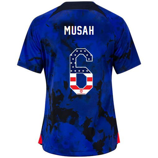 USA Blue Yunus Musah 22/23 Women's Jersey Independence Day